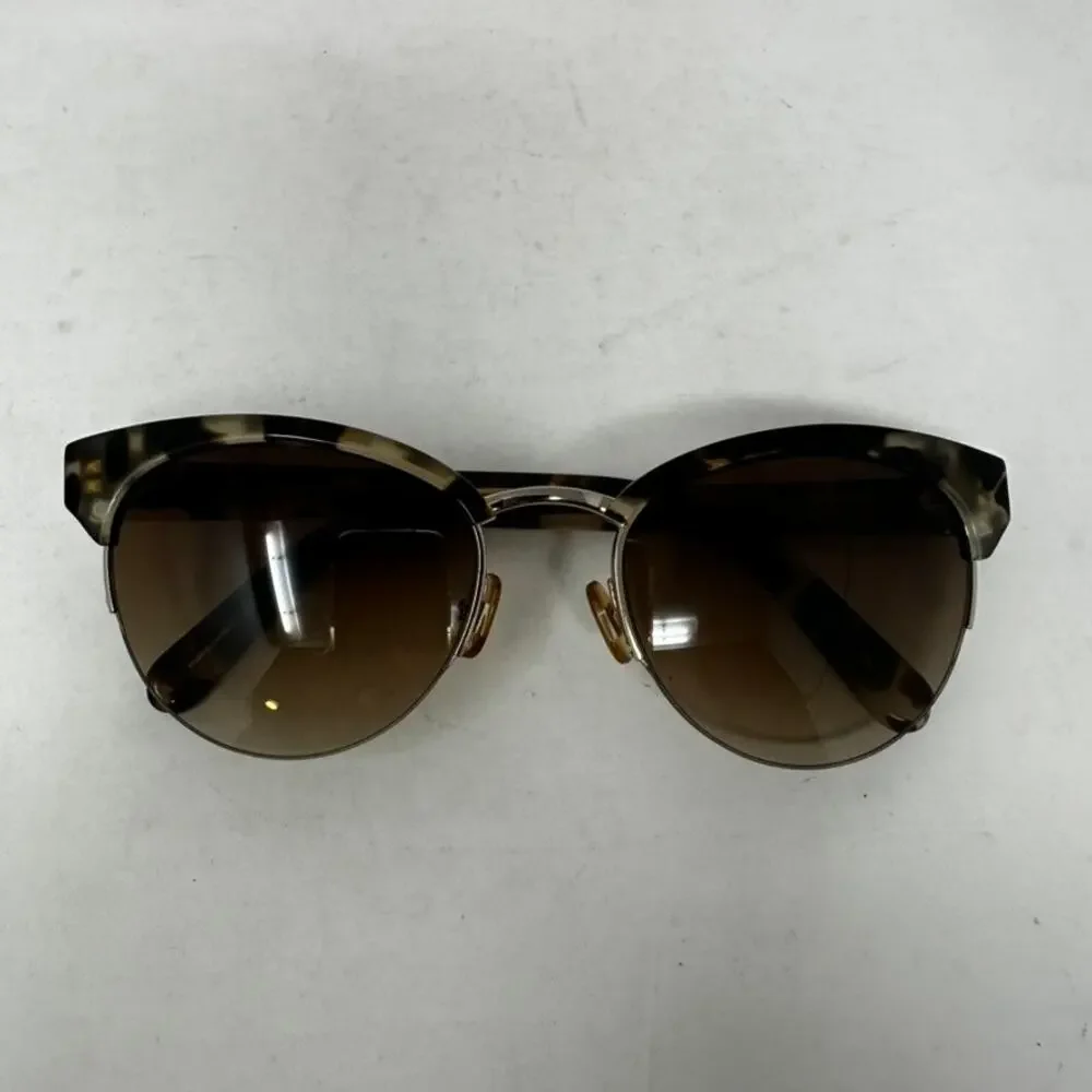 Kate Spade Women's Dark Glasses Cat Eye Tortoise Shell With Case Summer Style